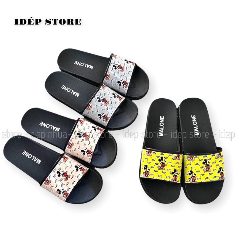 Dép chuột mickey gd quai ngang đúc nguyên khối đi trong nhà - dl065