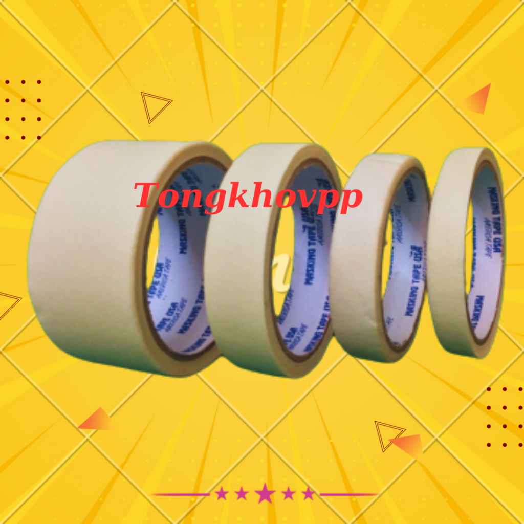 Băng dính giấy loại 1cm-2cm-5cm dài 10m
