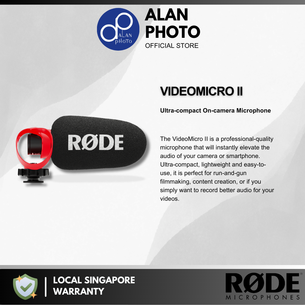 Rode VideoMicro II VMICROII Ultra-compact On-camera Microphone