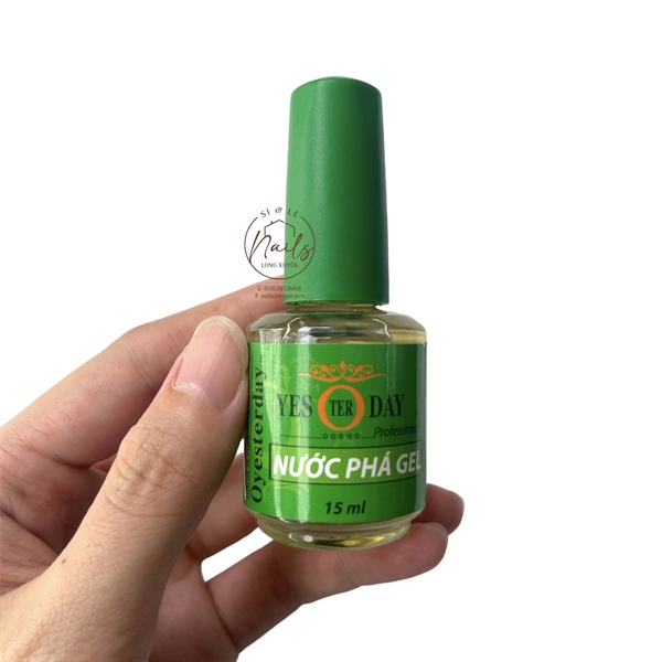 Phá gel nhanh Yesterday 15ml (Chai) phá sơn gel làm móng