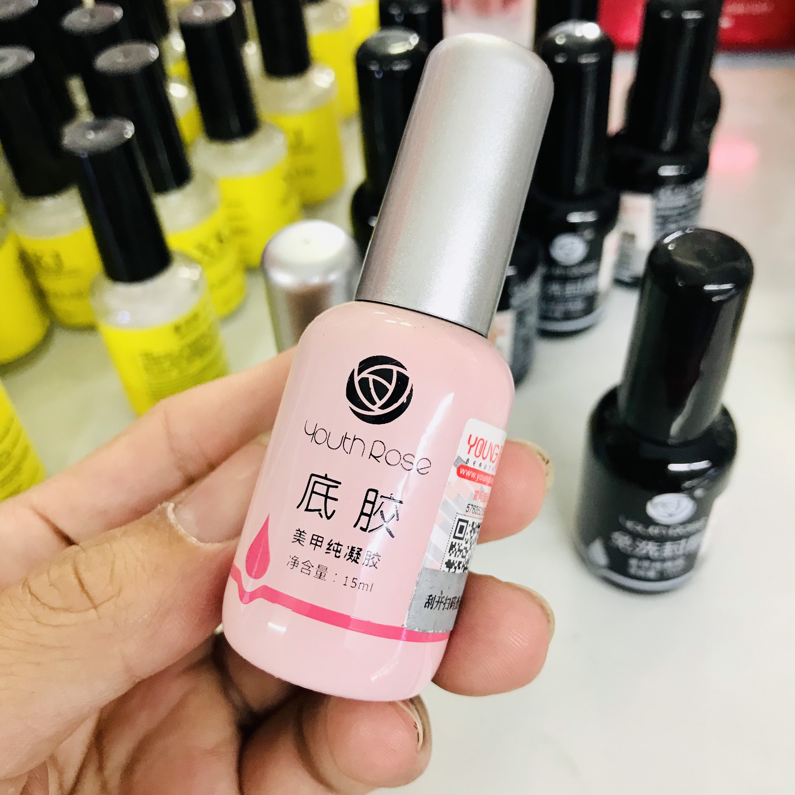 Base liên kết - Top bóng - Cứng Móng Hoa Hồng