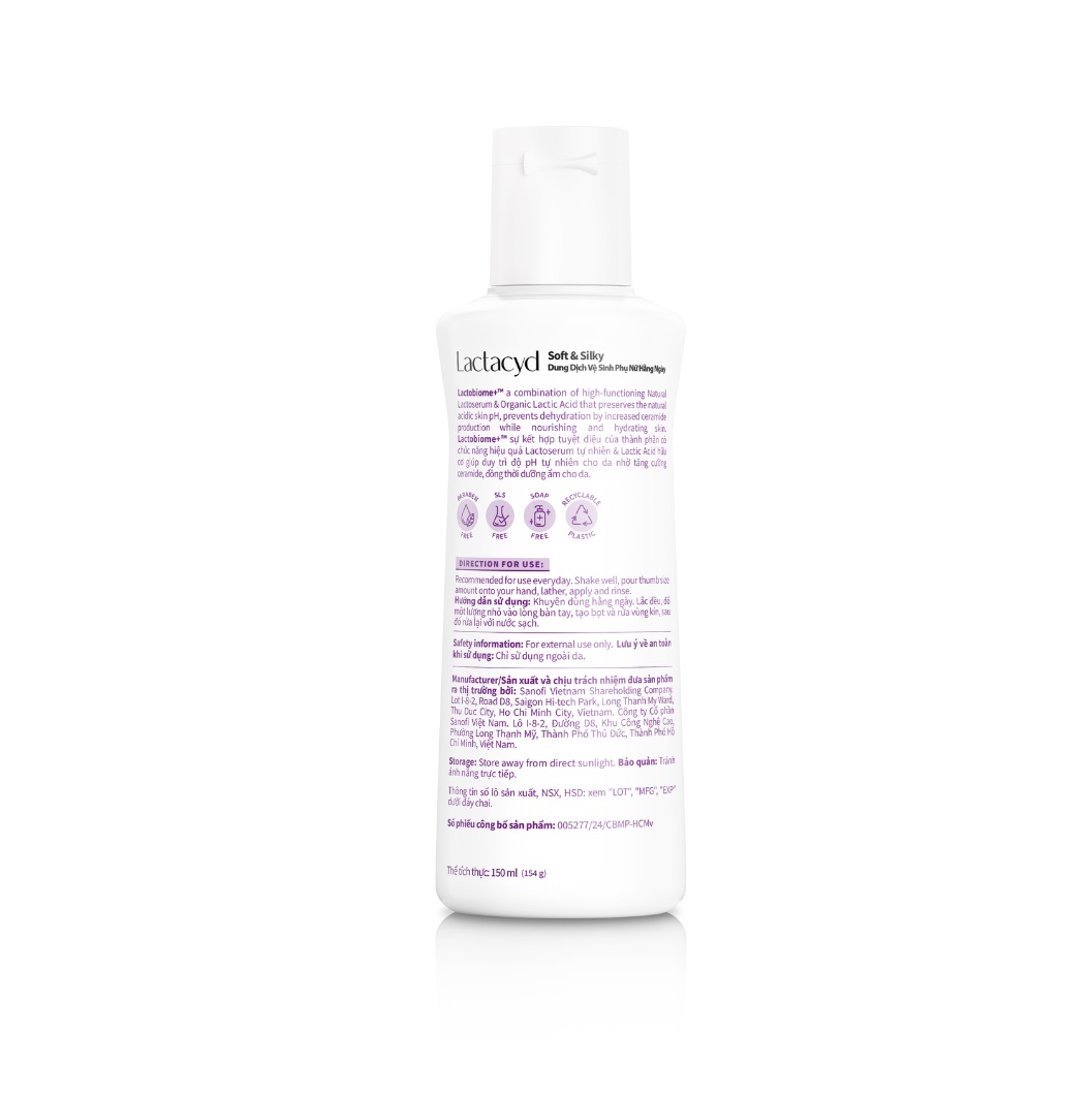 Dung Dịch VSPN Lactacyd Soft And Silky 150ml