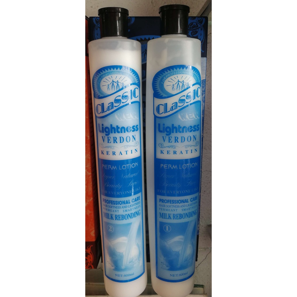 Lightness rebonding cream MILK {SET 1 AND 2} 800ML Lazada PH