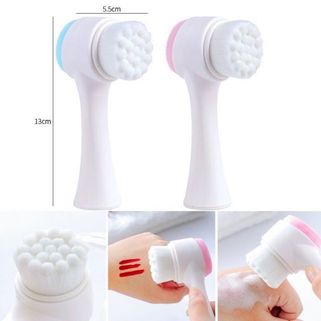 Cọ Rửa Mặt 2 Đầu Siêu Sạch