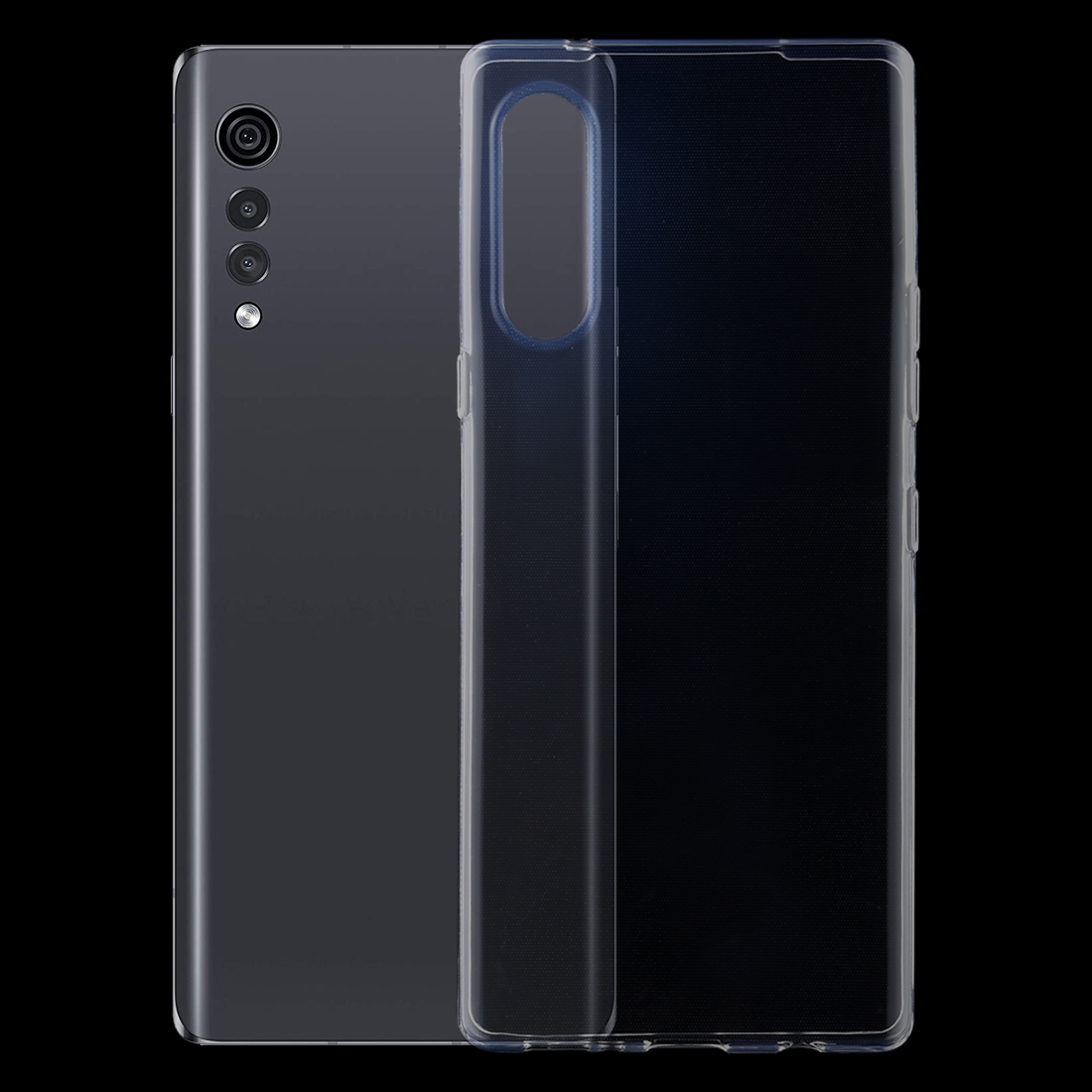 For LG Velvet 0.75mm Ultra-thin Transparent TPU Soft Protective Case