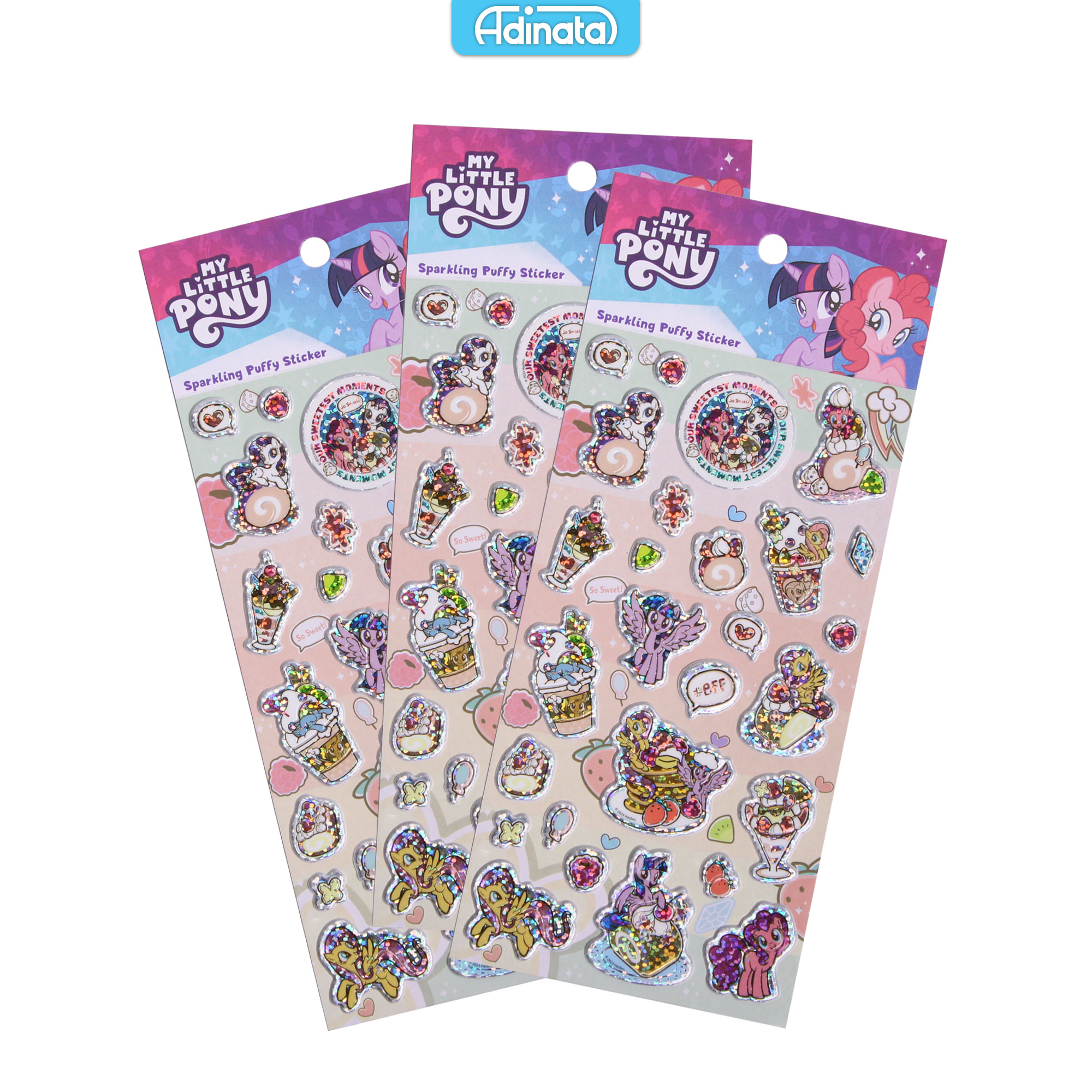 My Little Pony Sparkling Stickers Puffy 2329-6156 / Stiker - Adinata ...