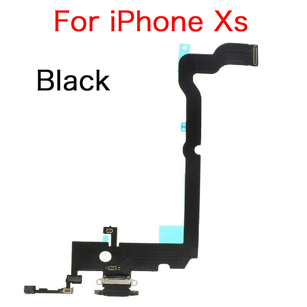 Charging Port Dock Flex Cable For iPhone X XR XS Max Charger Connector And Microphone Replacement Parts.