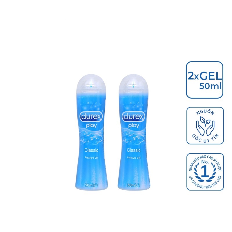 Bộ 2 gel bôi trơn Durex  classic 50ml [ Che tên sản phẩm khi giao ]