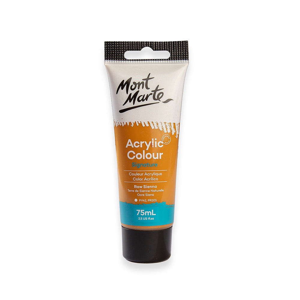 Mont Marte Acrylic Color Paint 75ml-Raw Sienna.
