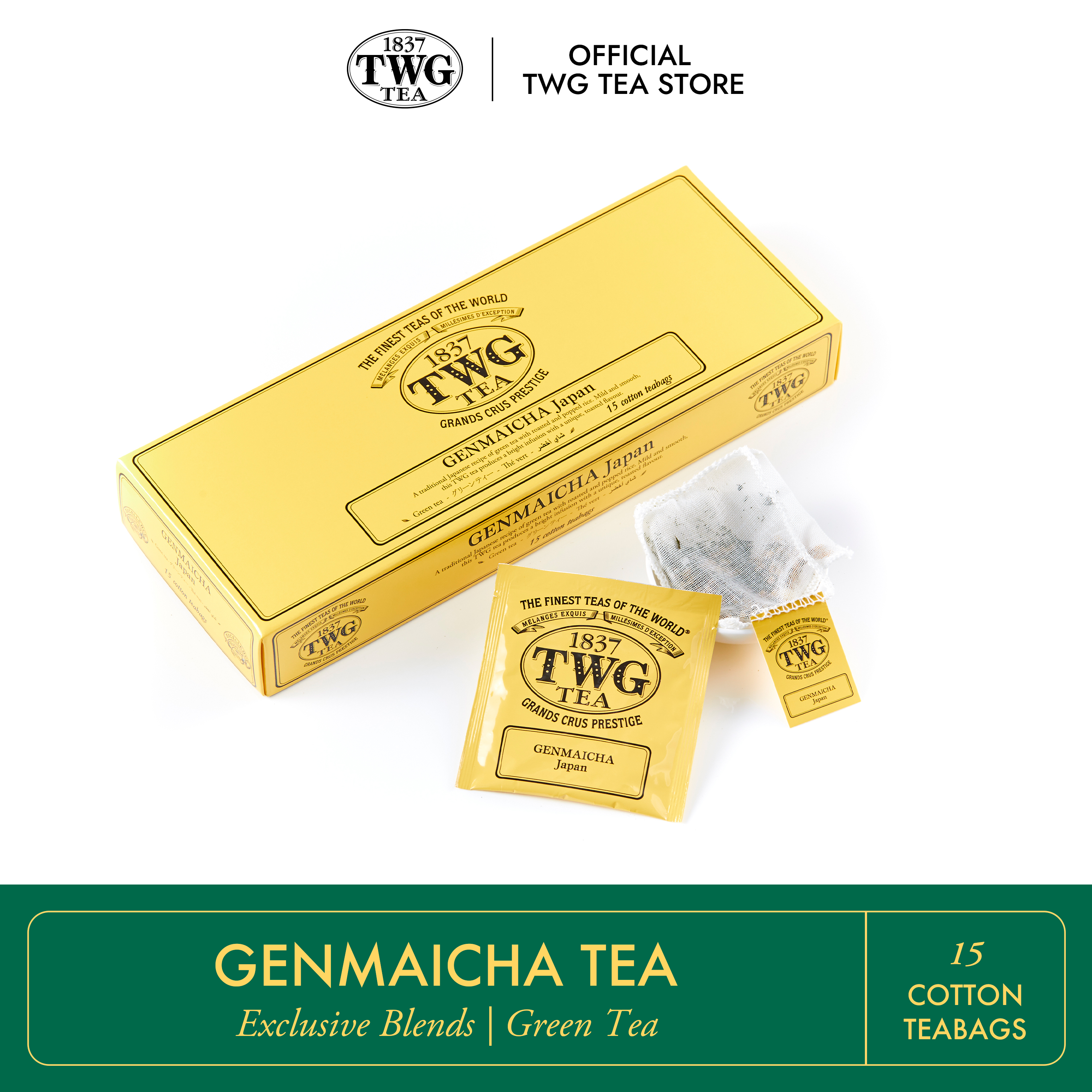 Matcha Genmaicha Large Tea Bags - Sugimoto Tea Company