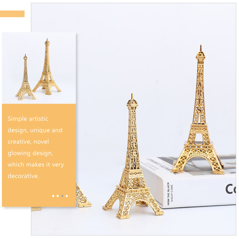 VORCOOL Vintage Hình Tháp Eiffel Sắt Tháp Eiffel Trí Máy Tính Để Trí Nhà