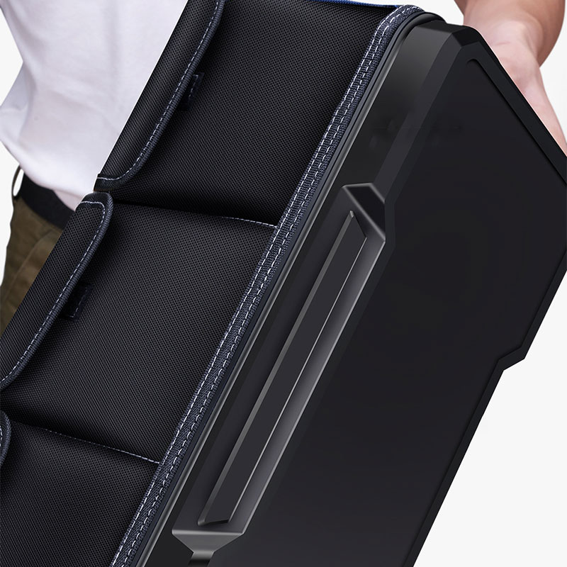 ZUOGUAN Multi functional tool kit, hand-held tool bag, thickened wear-resistant hardware repair kit, single shoulder canvas electrician bag