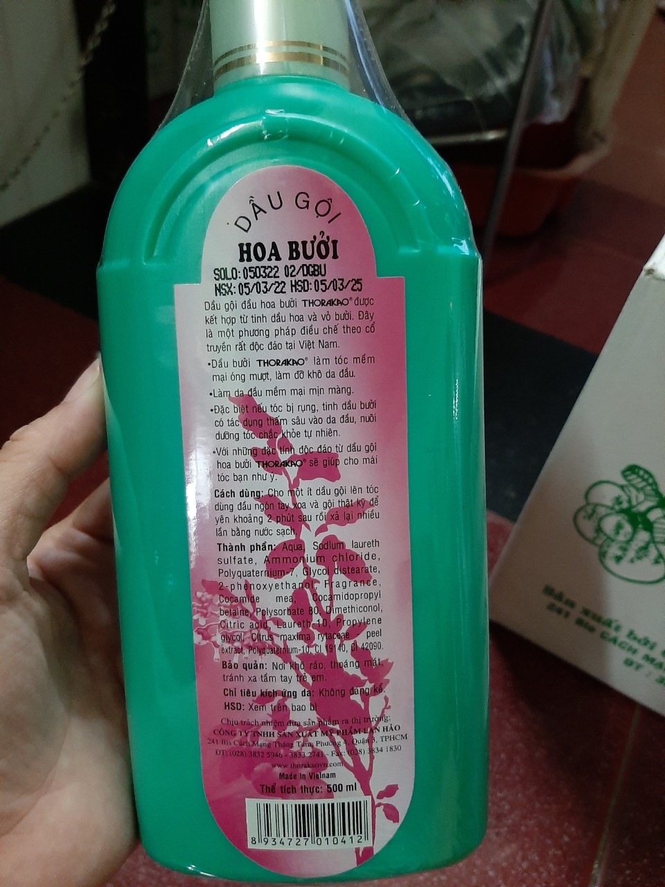 Dầu Gội Đầu Hoa Bưởi THORAKAO 500ml