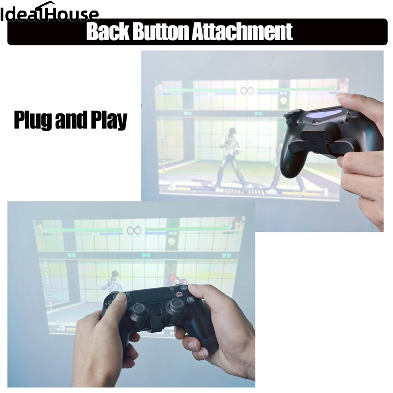IDealHouse new Extended Gamepad Back Button Attachment Gamepad Back Button Compatible For Ps4 Game Controller Accessories【cod】