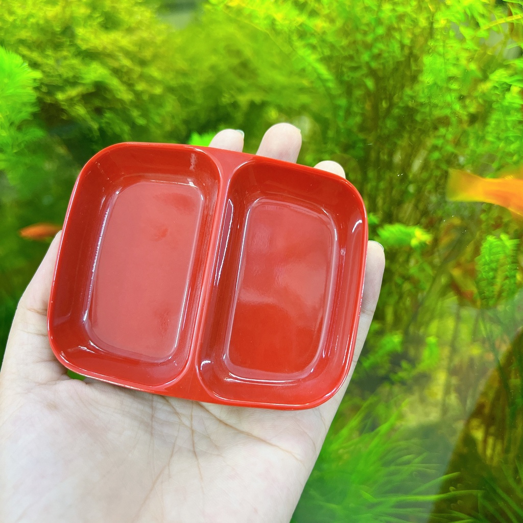 COMBO 10  Chén Nước Chấm 2 Ngăn Nhựa Melamine Cao Cấp FATACO