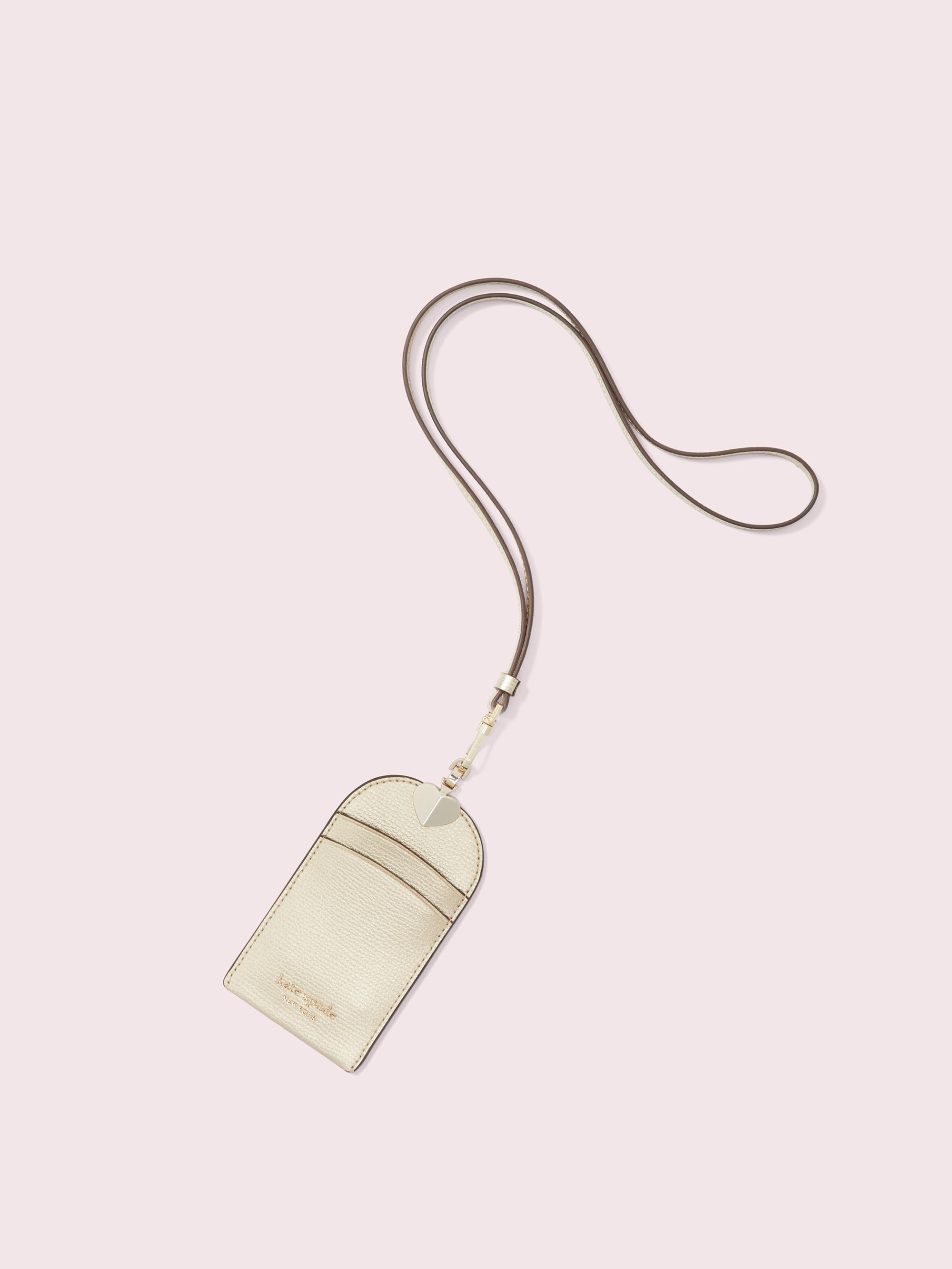 badge holders necklaces kate spade