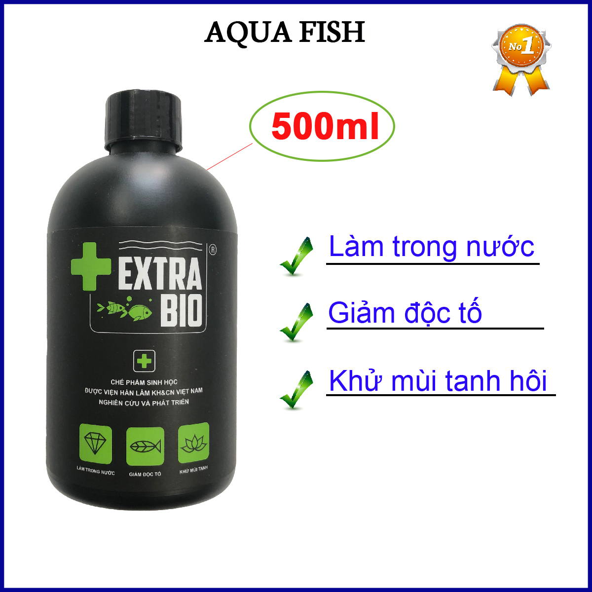 Micro aquarium, microbiology made in water fish tank, aquarium extra bio 500ml helps in water, disinfection fishy smell foul, discount single element, ức mode Moss harm, very safe for fish and aquatic