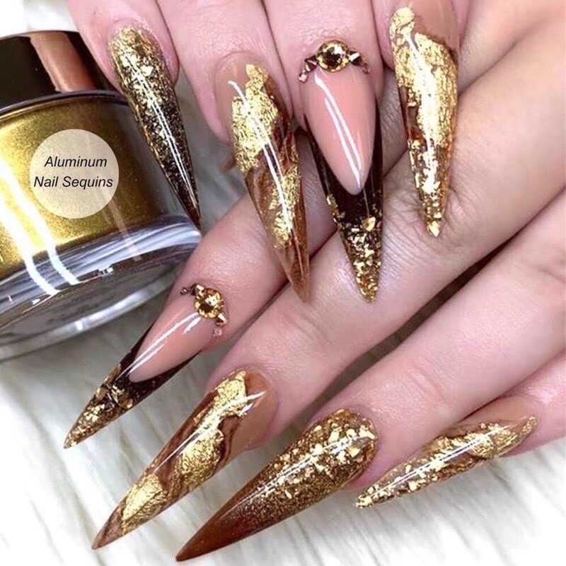 Sét giấy vàng bạc, Giấy Nhún Vàng Bạc Set 12 ô