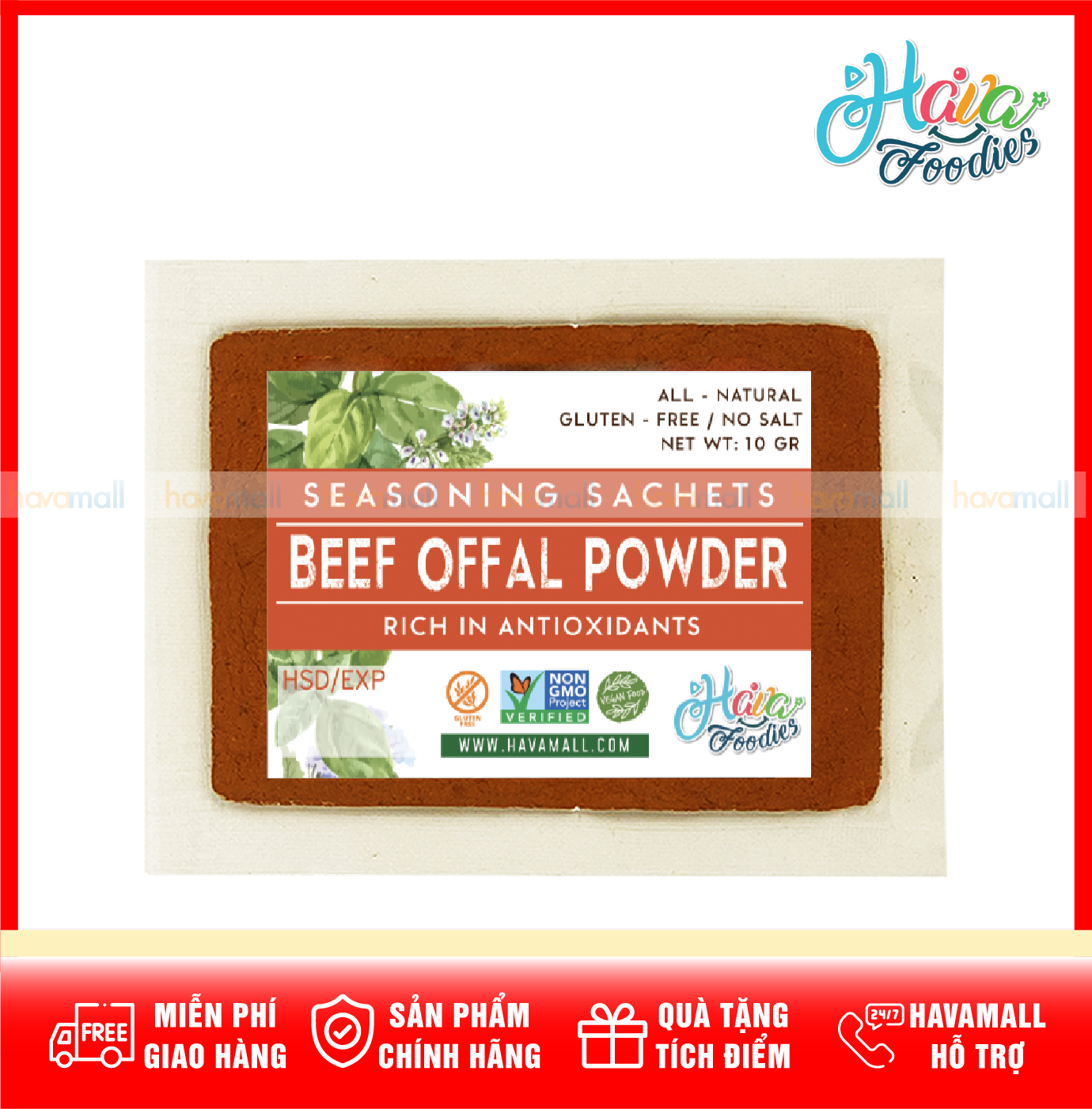 [HOÀN TIỀN MAX 10%][ HÀNG CÔNG TY NHẬP KHẨU ] Bột Phá Lấu Gói 10gr - Beef Offal Powder