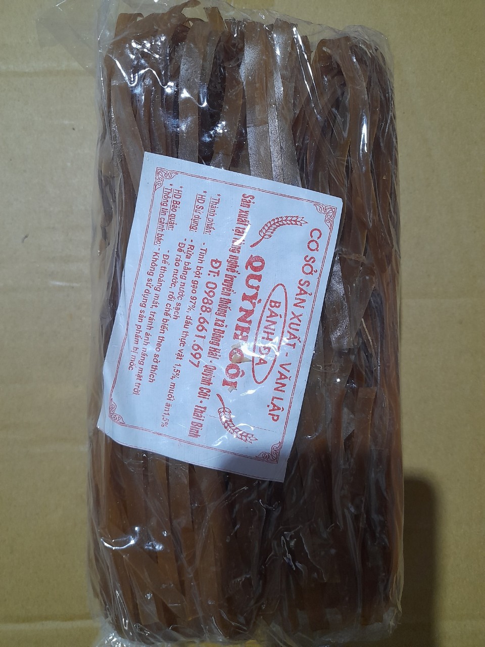 Bánh đa Quỳnh Côi 500gr