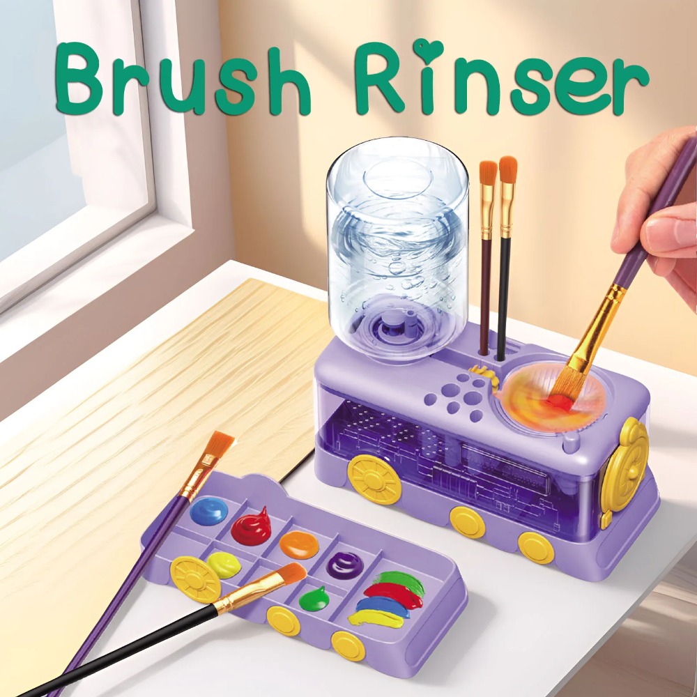 Cleaning Tool Multifunctional Paint Brush Washer with Drain Button ...