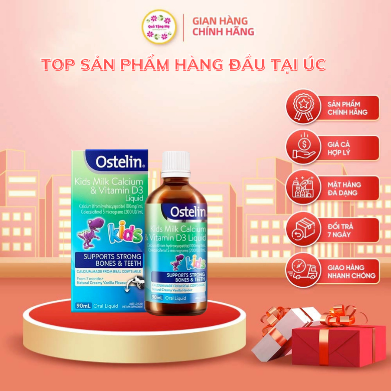 ostelin kid milk calcium vitamin D3 liquid 90ml
