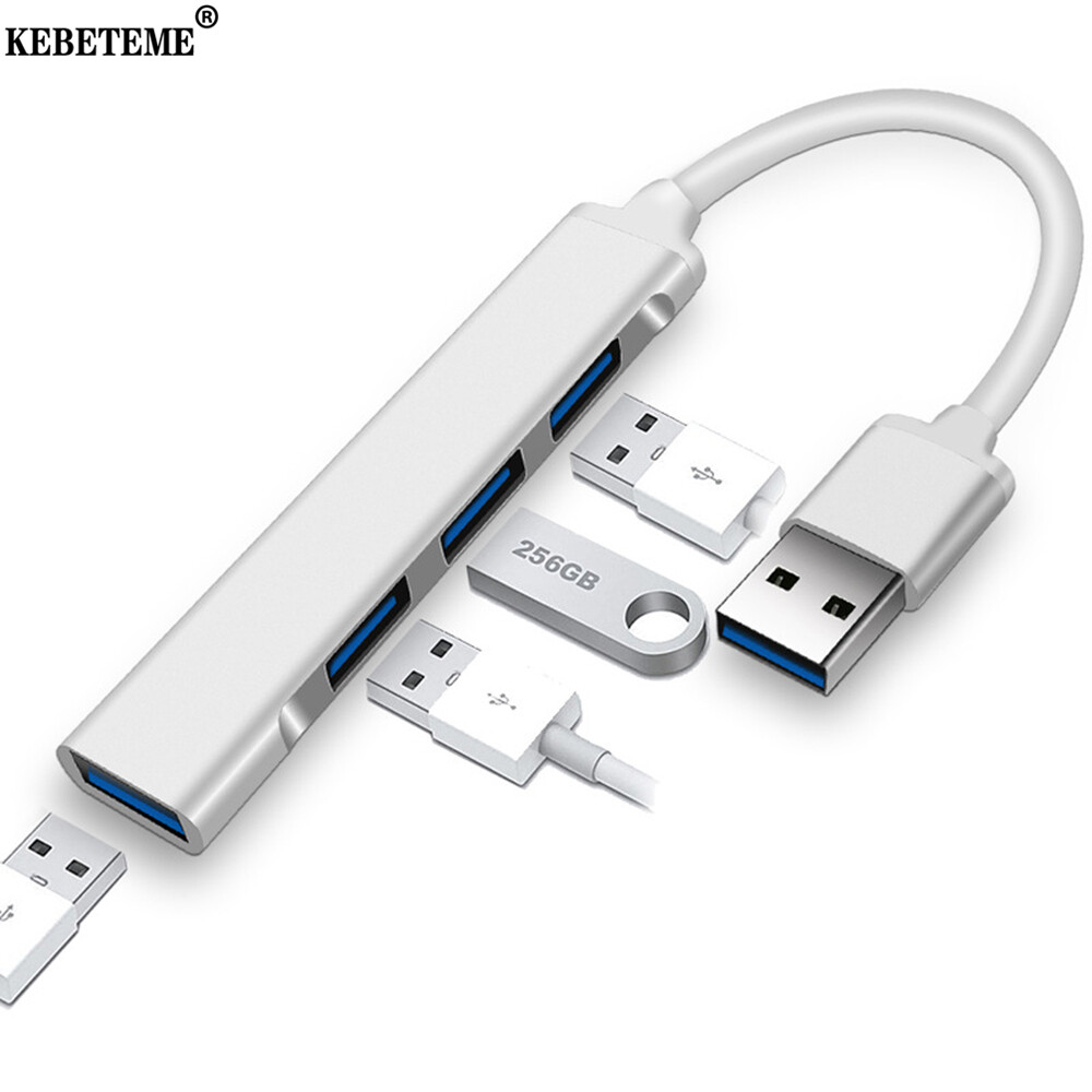 KEBETEME HUB USB C Bộ Chia Nhiều Cổng 3.0 3.1 Loại C 4 Cổng