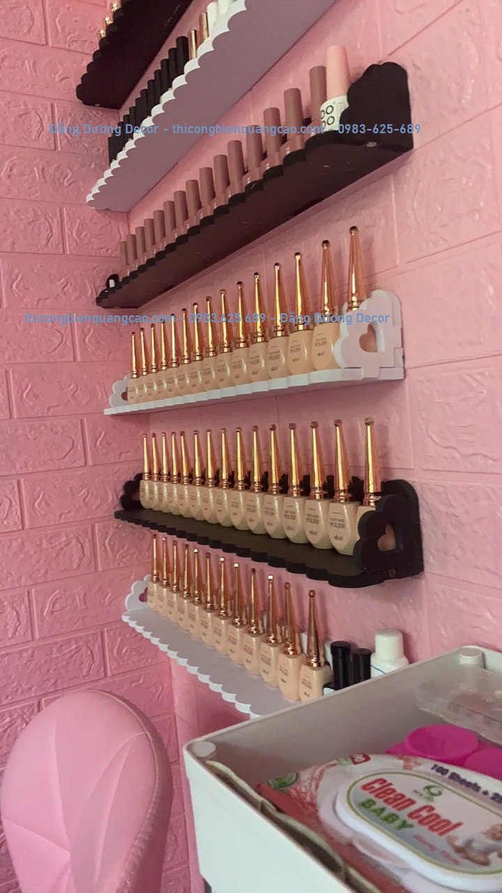 Combo set 3-5 kệ nail để sơn móng (dài 60cm)- Tiết kiệm hơn.