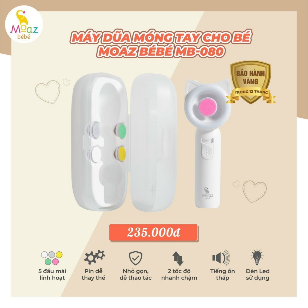 Máy Dũa Móng Tay Cho Bé Moaz BeBe MB-080