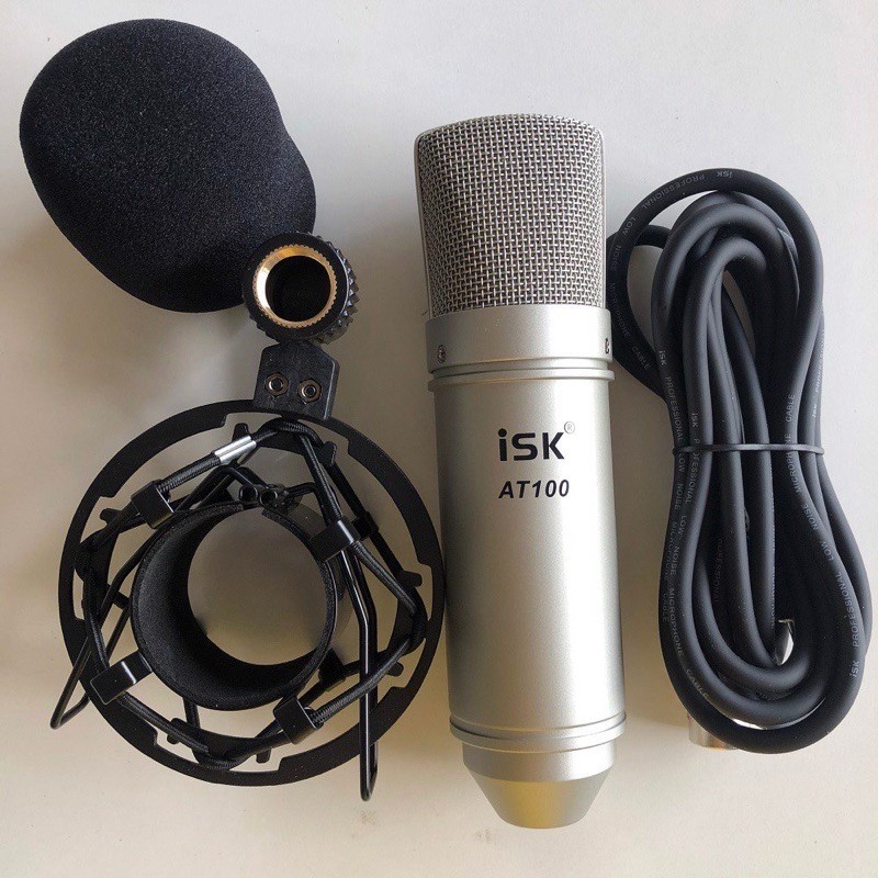 Combo ISK AT100 - Sound Card K300 Hát Thu Âm Livestream Karaoke bảo hành 12 tháng