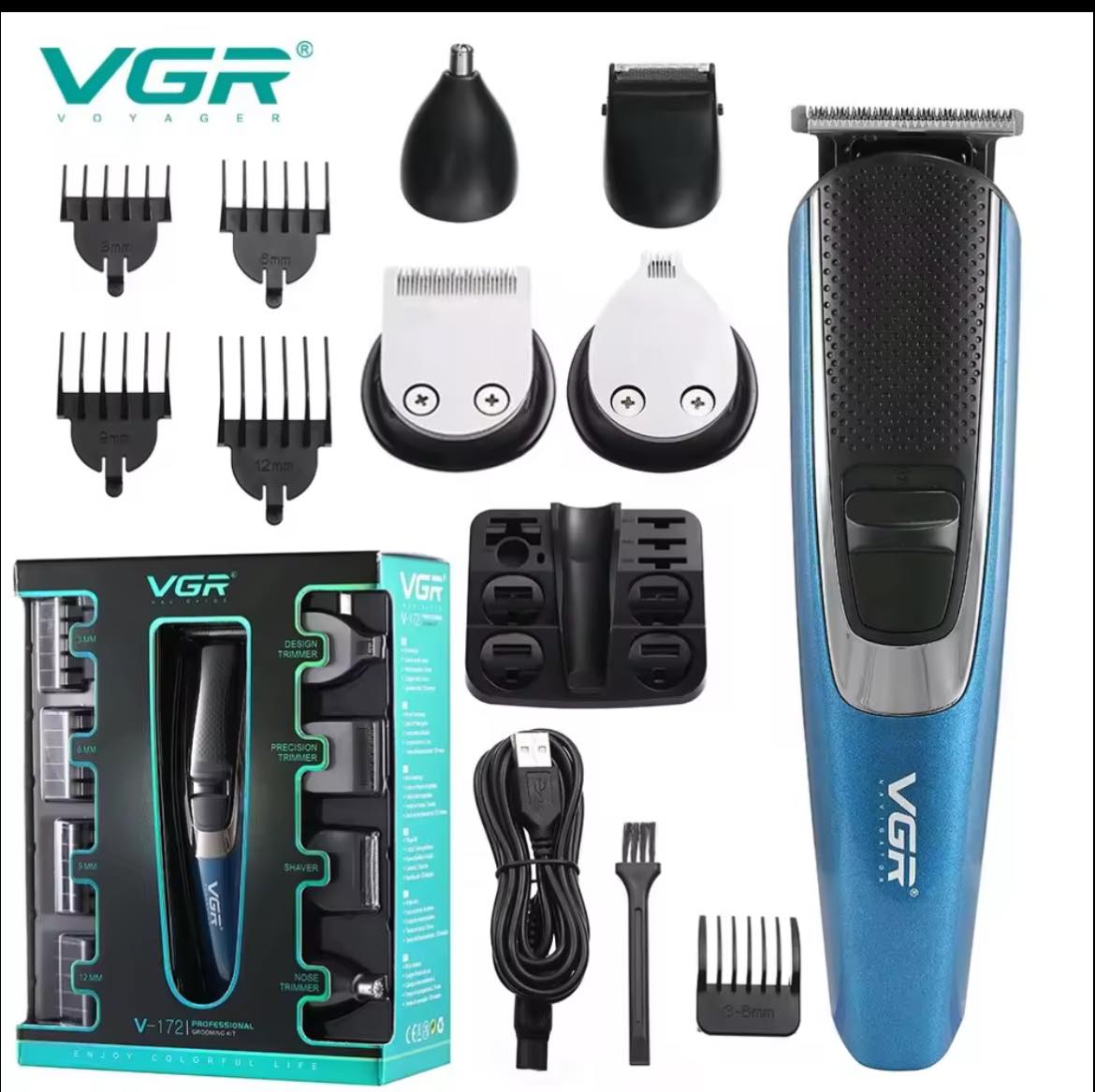 VGR%20Multi-function%20Shaver%20Clipper%20Set%205-in-1%20Electric%20Clipper%20Rechargeable%20Clipper%20All-in-One%20Grooming%20Kit%20(Model:V-172)%20-%20Image%202