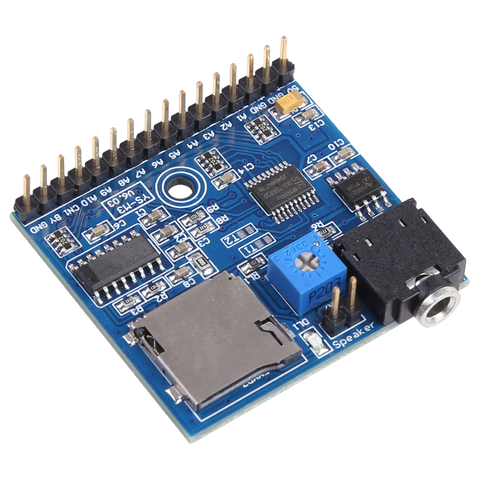 For dc 5v mp3 voice player module sd/tf voice broadcast trigger player + 2 ports