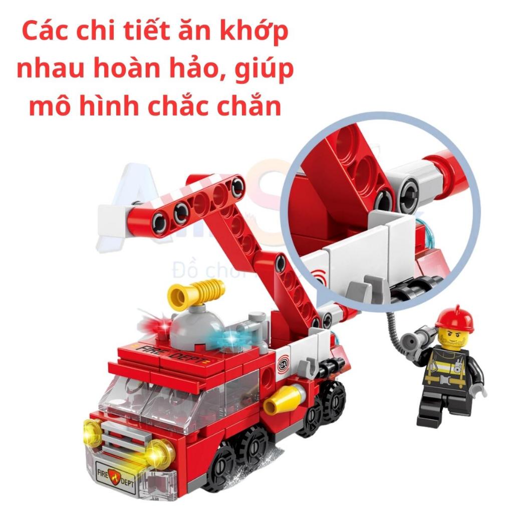 Đồ chơi lắp ráp xe Cứu hỏa 147 chi tiết