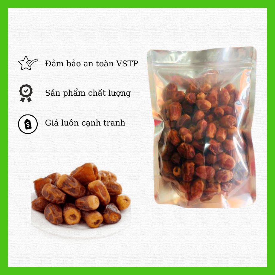 1kg chà là rời sấy khô, dẻo ngon, không đường, đồ ăn vặt lành mạnh SUSUTOSHOP