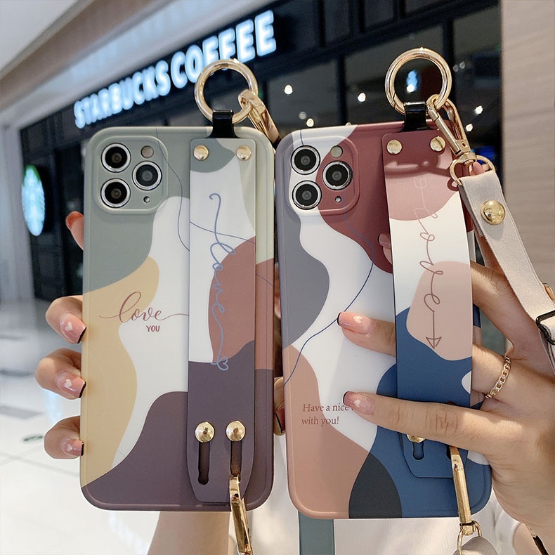 iPhone 15 Pro Max Case iPhone 14 Pro Max Silicone Soft Case Wrist Strap Case with Backpack Cross-Body Strap lanyard Apple IPhone 13 pro max Cover iPhone 12 Pro Max iphone 11 Casing With Rope Sling