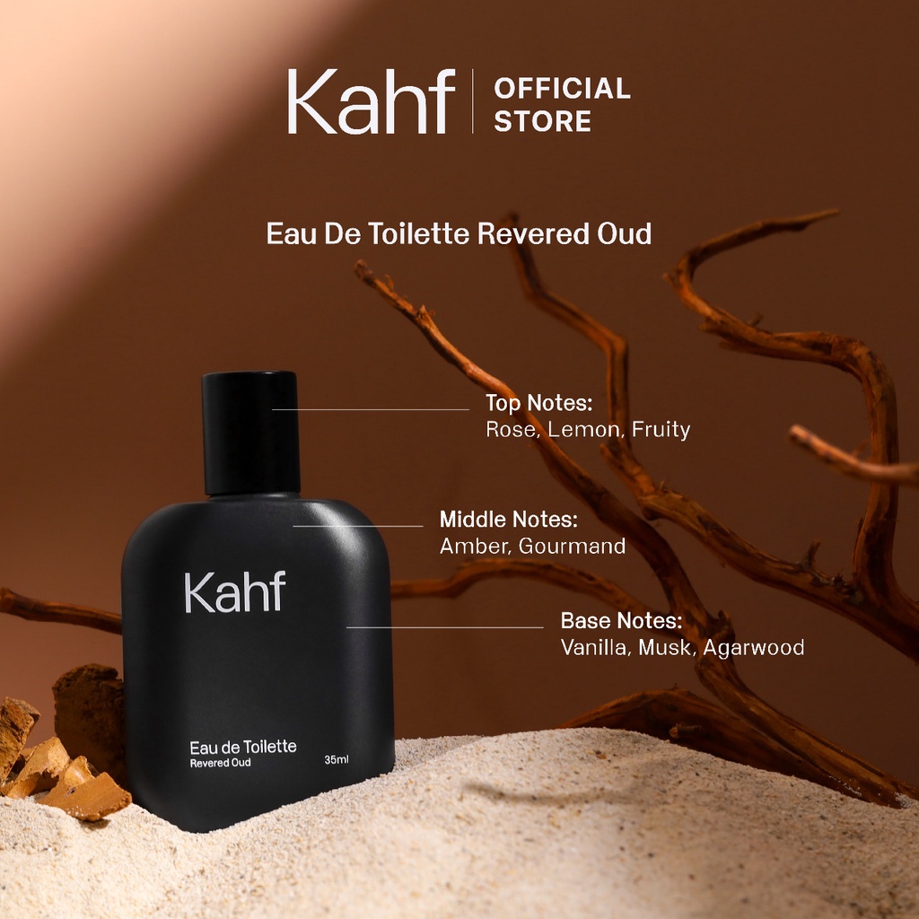 Kahf Revered Oud Eau De Toilette 35 ml Parfum Pria Wangi Tahan