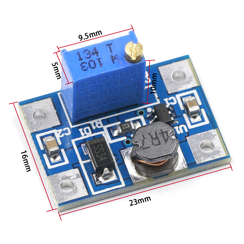 DC-DC Converter SX1308 2A Step-UP Adjustable Power Module Booster