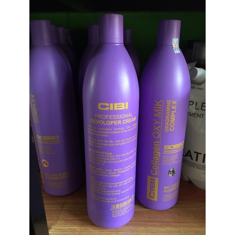 Oxy trợ nhuộm tóc collagen CIBI 1000ml