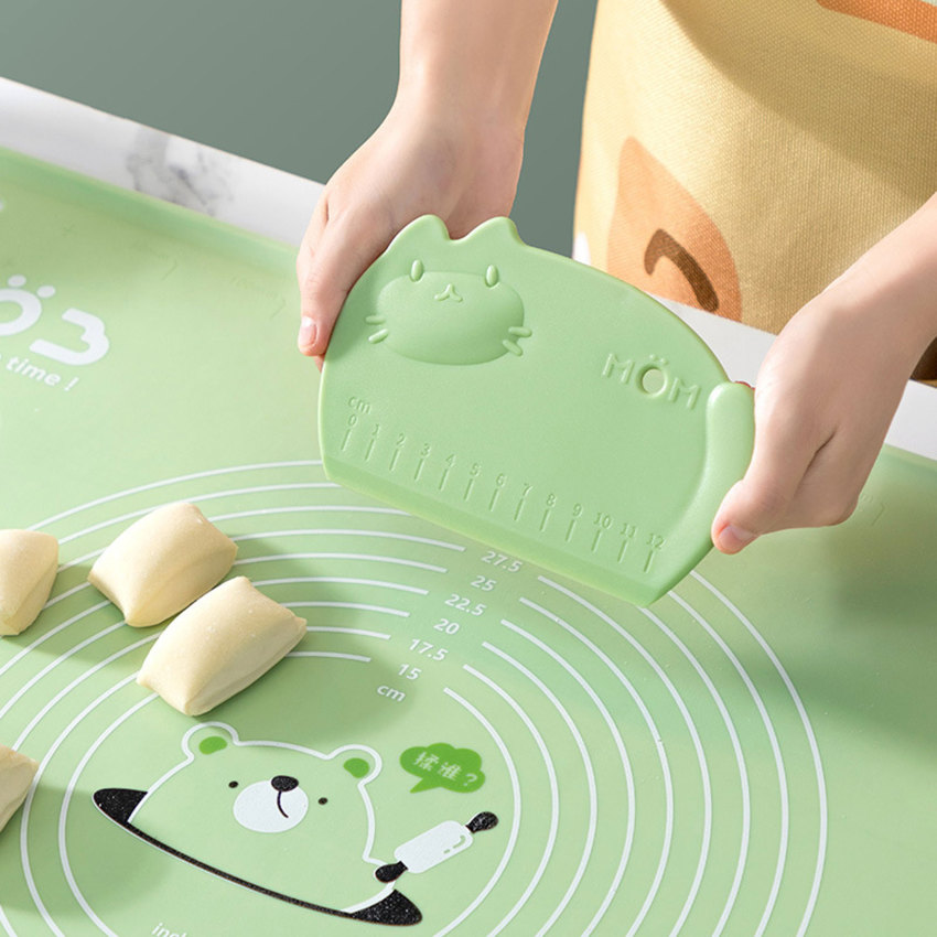 Baking Tool Plastic Dough Scraper DIY Pastry Cream Spatula Trapezoidal Dough Cutting Knife Cake Divider Kitchen Accessories