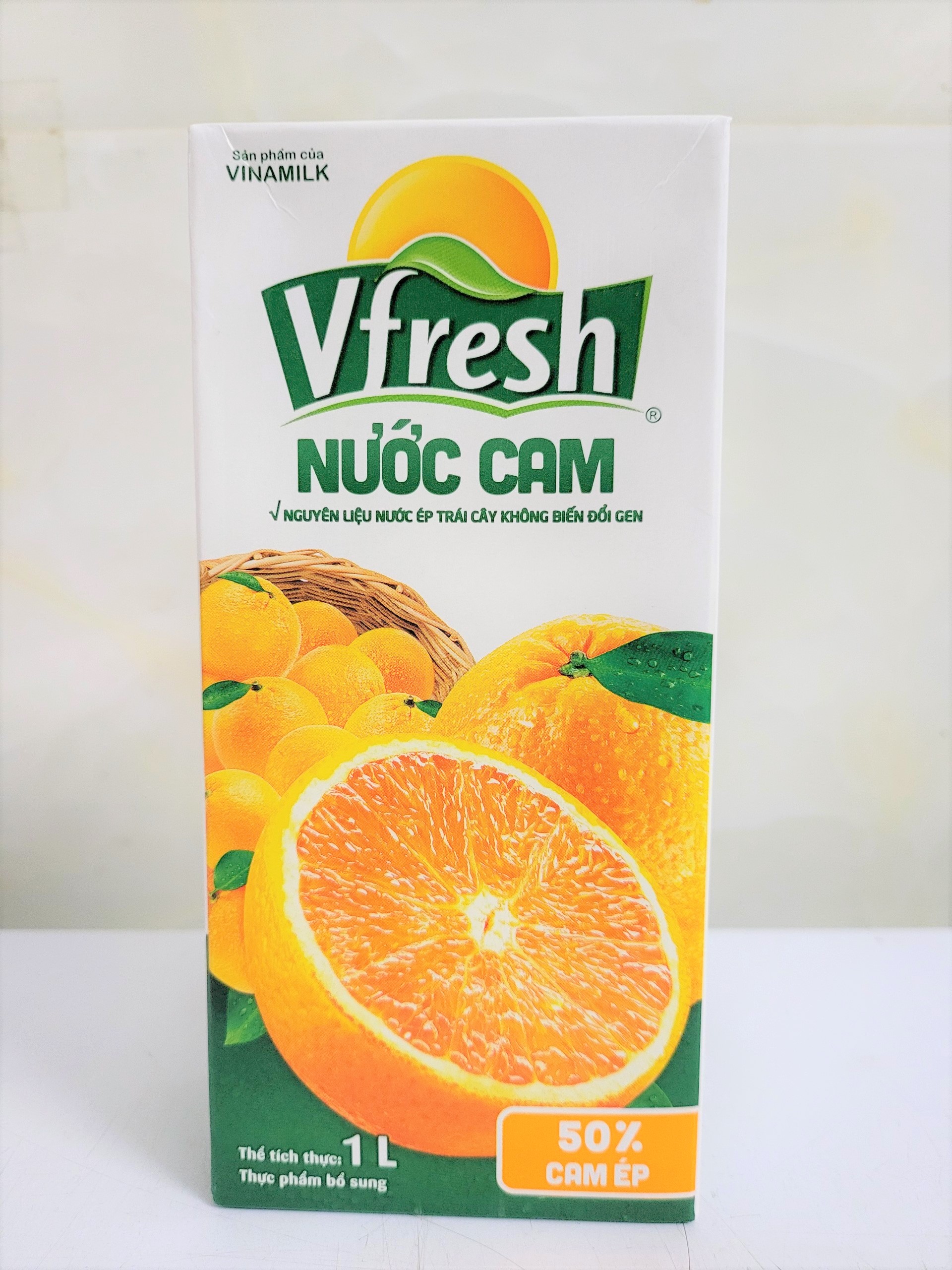 [Hộp 1 Lít] NƯỚC CAM ÉP VFRESH [VN] VINAMILK Orange Nectar Juice (halal)