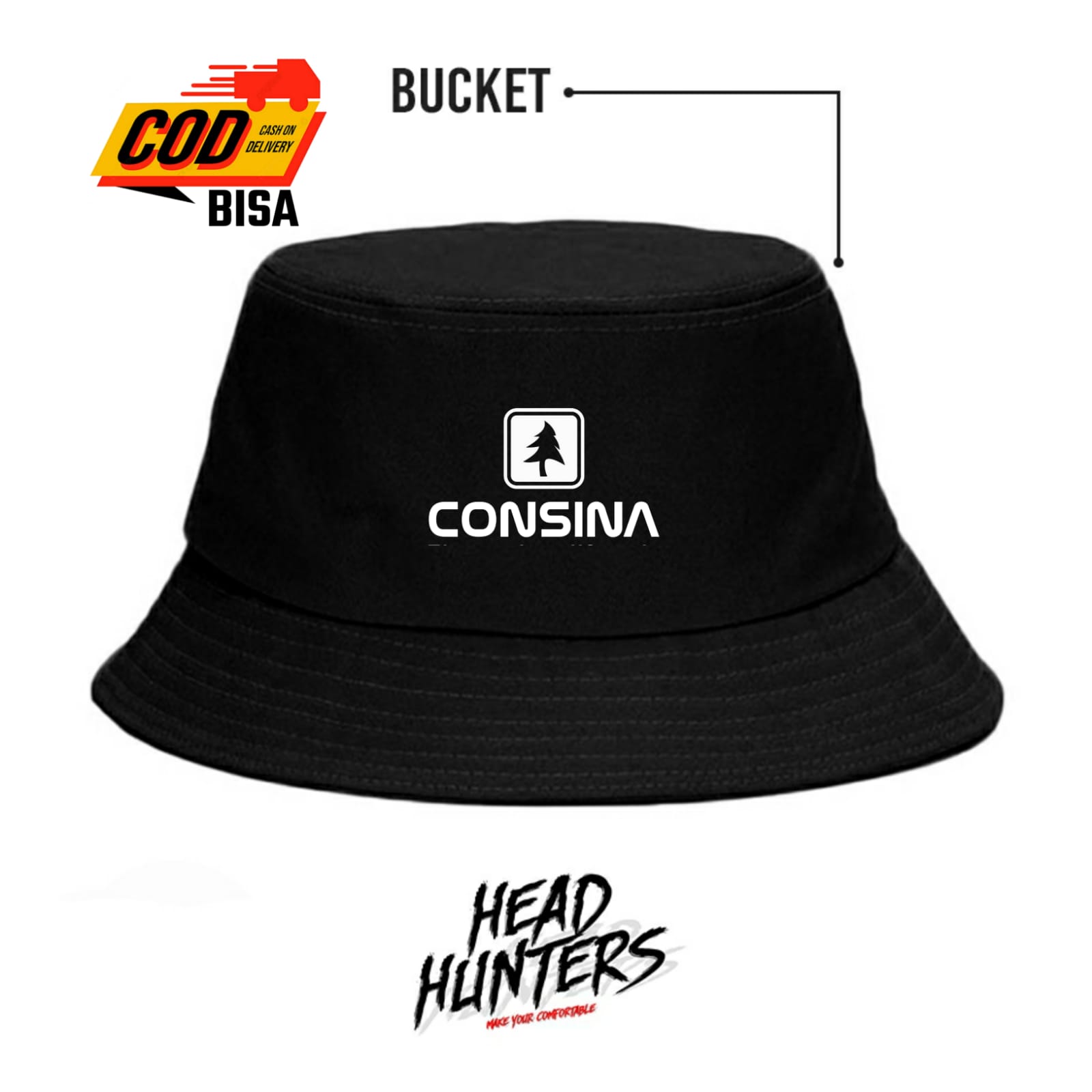 Bucket Hat Pria Wanita Original 