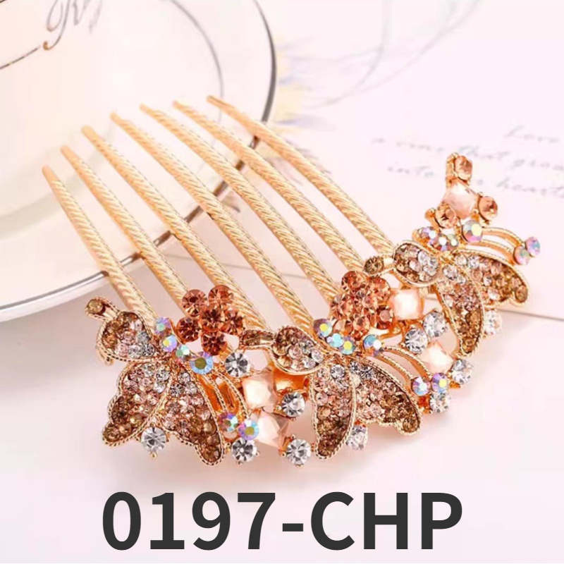 Kẹp búi tóc đính đá kiểu Hàn Quốc-INTL