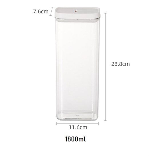 Hộp nhựa để các loại hạt, đồ khô Hygge, hộp nhựa PET+PP cao câp