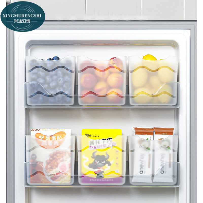 XMDS Storage box PP Refrigerator storage box Storage box Save space Packing and finishing crisper Food grade Kitchen storage box