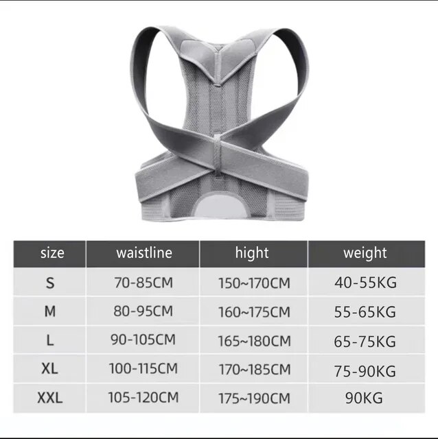 2023 New Back Brace Posture Corrector Shoulder Support Belt Women Men Improve Spine Clavicle Pain Back Vest Posture Corset