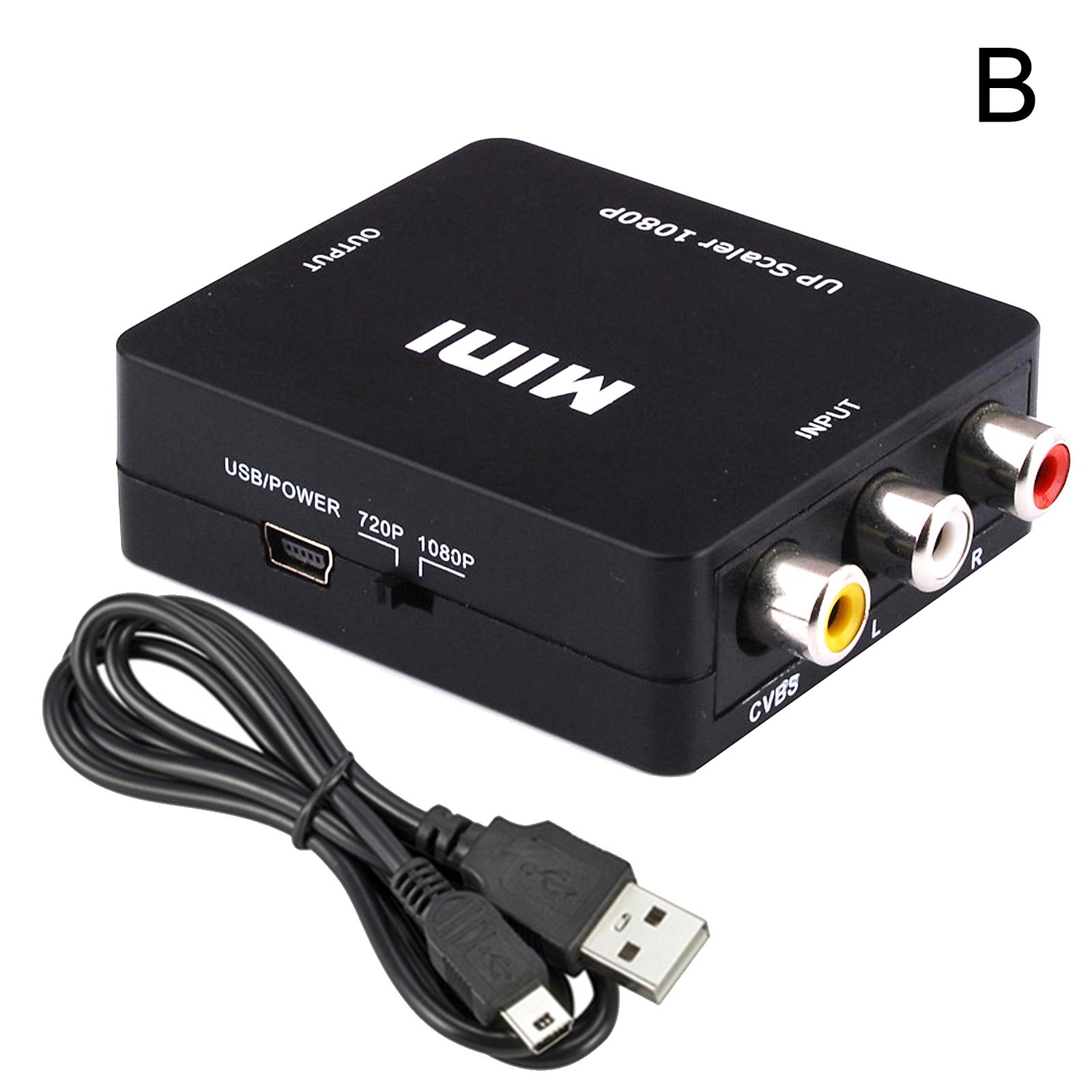 RCA AV to HDMI Converter High Quality HD 1080P HDMI DVD Adapter PC PS4