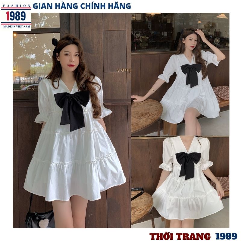 Đầm babylon cổ nơ ,đầm xòe ,đầm dáng dài ,đầm cổ tròn ,váy công chúa ,váy công sở ,đầm dự tiệc ,đầm du lịch , chất liệu mát mẻ ,đang đươc các chị em lựa chọn ,MADE IN VIET NAM 1989