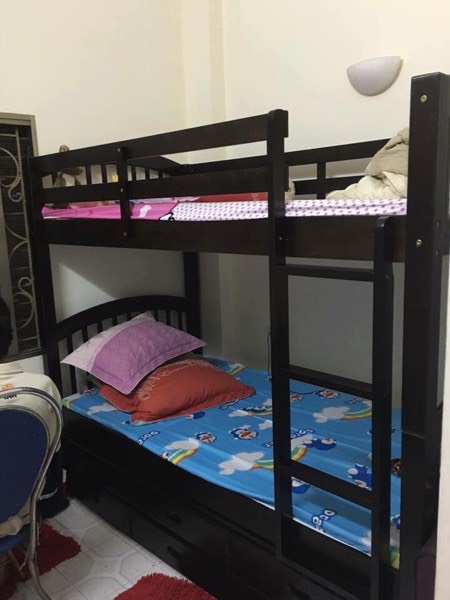 Giường 3 Tầng Sabo- Nâu