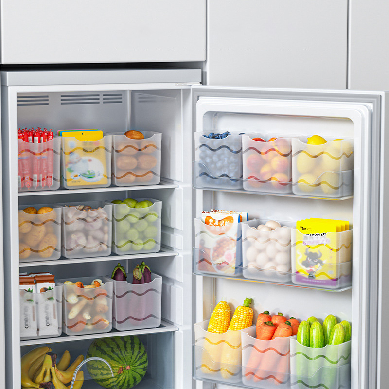 XMDS Storage box PP Refrigerator storage box Storage box Save space Packing and finishing crisper Food grade Kitchen storage box
