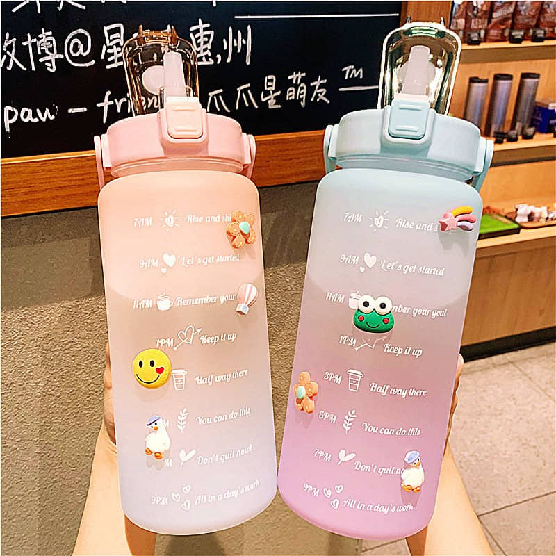 BÌNH NƯỚC 2L CÓ VẠCH BÁO GIỜ
